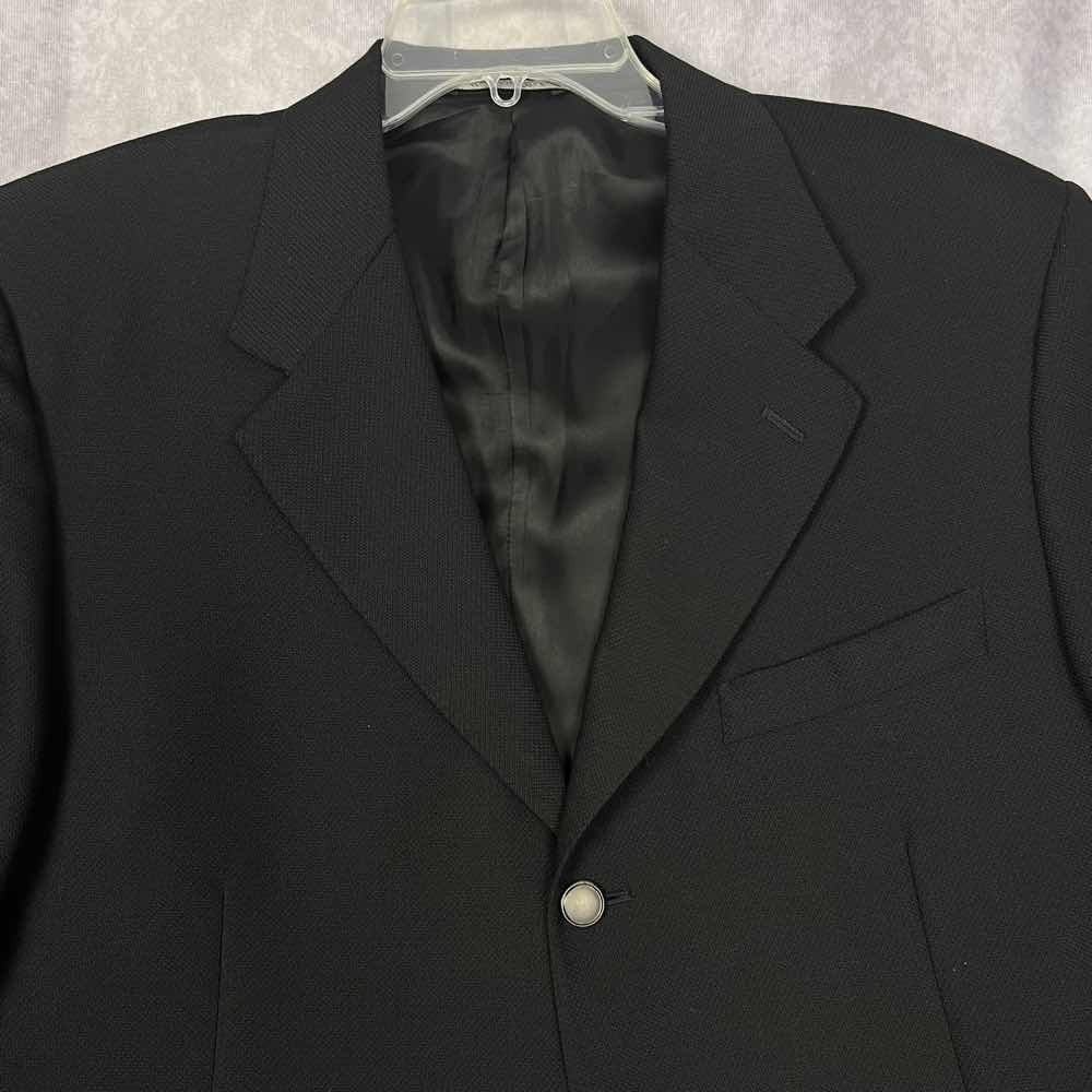 Canali Men's Black 2-Button Wool Blazer Suit Jacket Sport Coat